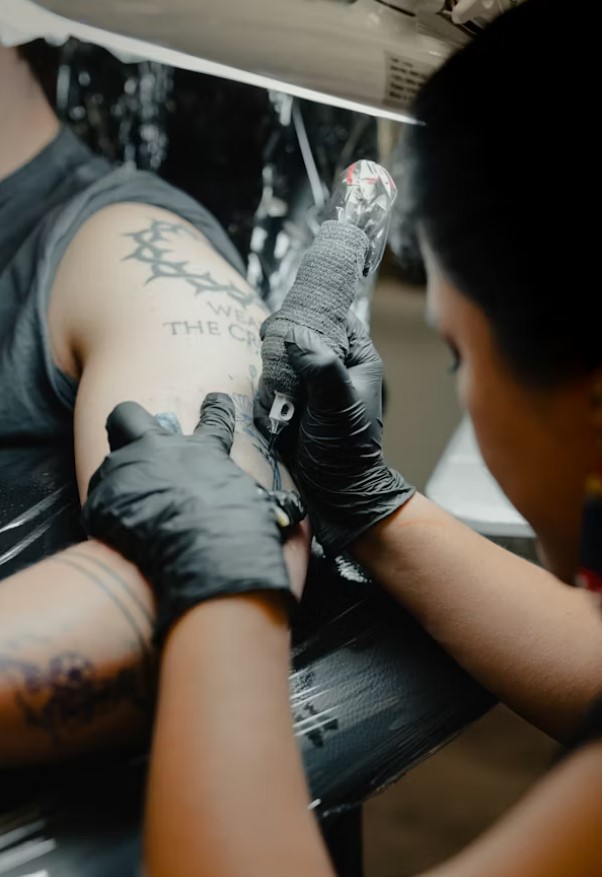 Tattoo shop workstation setup
